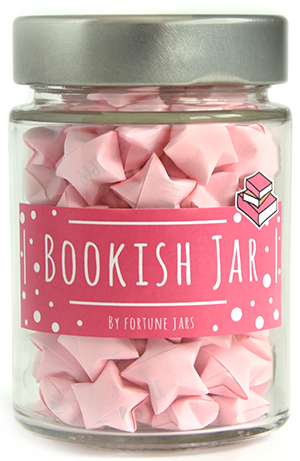 bookish jar - stars with bookish quotes